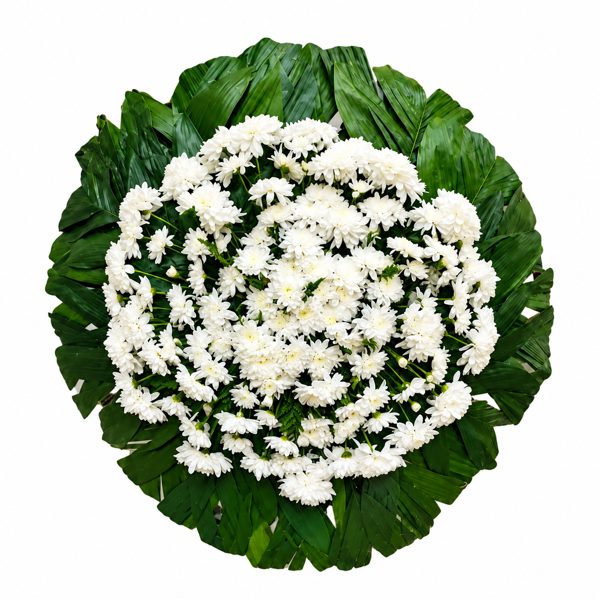 Coroa 17 branca 70 x 70 cm - Jardim do Pêssego